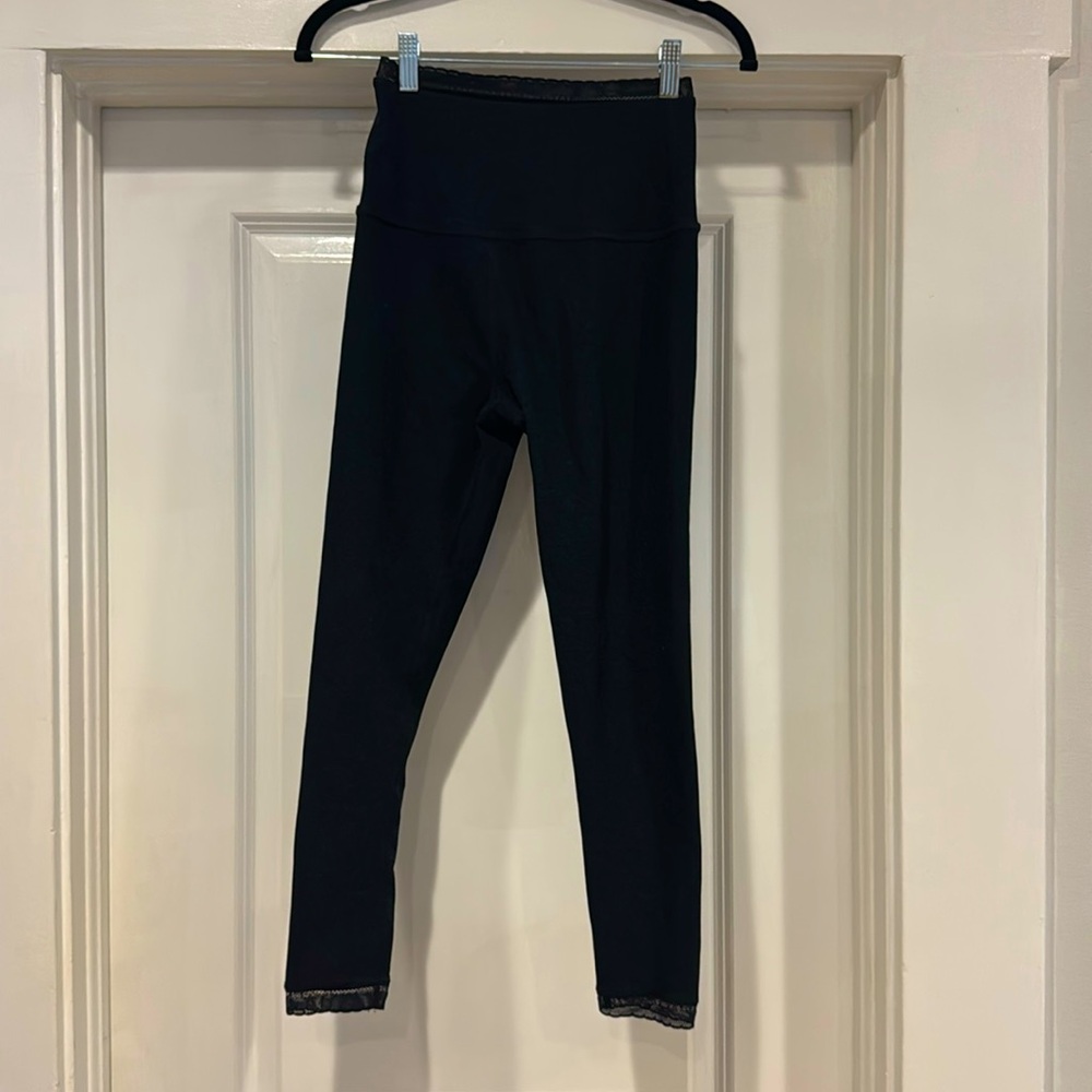 Lace-lined Beyond Yoga Leggings